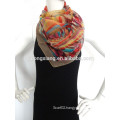 2015 new fashion style custom printed chiffon scarves